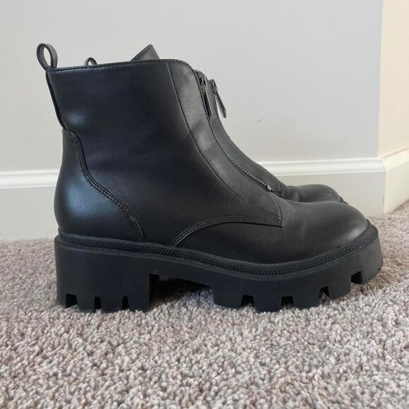 Marc Fisher Women's Zippa Heeled Chunky Chelsea Booties Size 6.5 - Picture 5 of 9